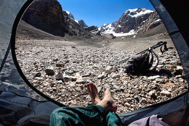 "Morning Views from a Tent" by Oleg Grigoryev
