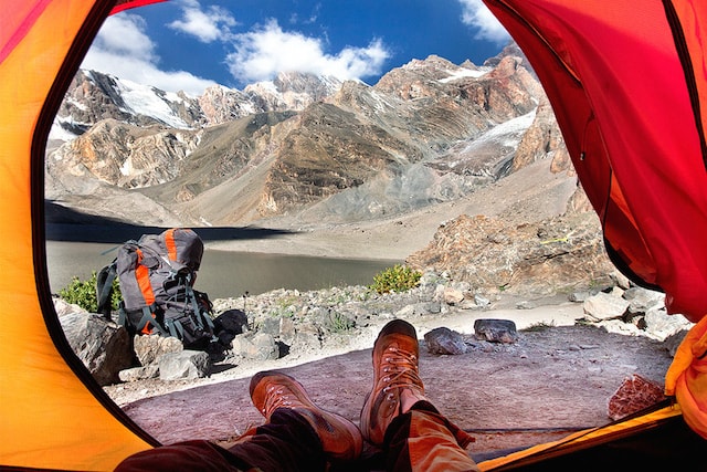 "Morning Views from a Tent" by Oleg Grigoryev