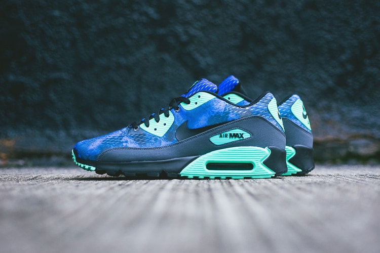 Nike Air Max 90 Comfort PRM Hyper Cobalt/Black-Dark Grey-Green Glow
