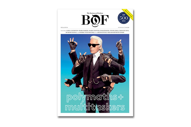 The Business of Fashion "Polymaths & Multitaskers" Issue featuring Karl Lagerfeld 