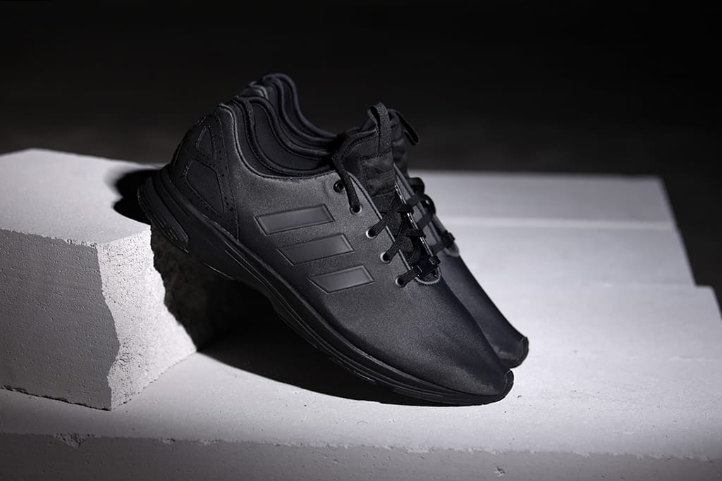 adidas zx flux woven 3m triple black