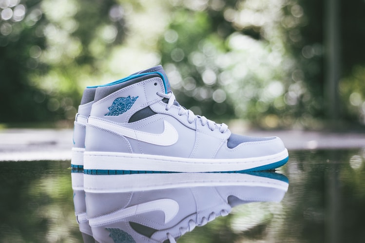 Air Jordan 1 Mid Wolf Grey/Tropical Teal