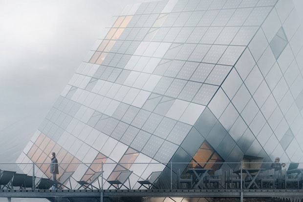 Atelier 8000 Envisions Surrealist Cube House as Mountain Retreat