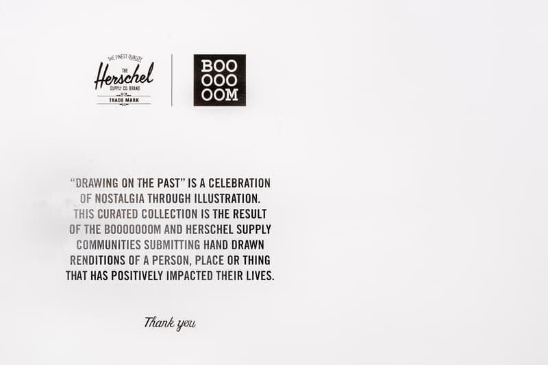 Booooooom & Herschel Supply Co.'s "Drawing On The Past" Exhibition