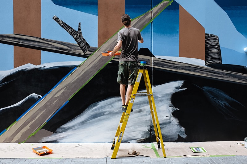 Dave Kinsey's "The Z Project" Mural Transforms Old Parking Garage