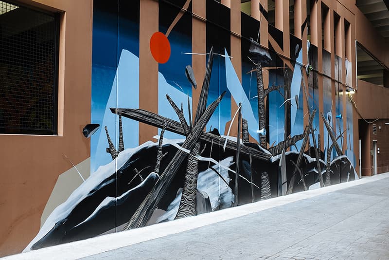 Dave Kinsey's "The Z Project" Mural Transforms Old Parking Garage