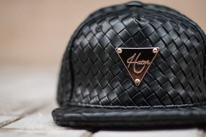 Hater Snapback Introduces the Grain Leather Intrecciato collection