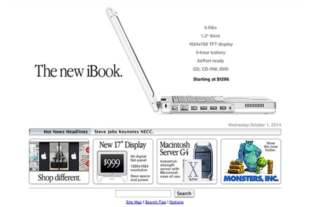 HUH. Looks Back at Apple's Website Changes Since 1997