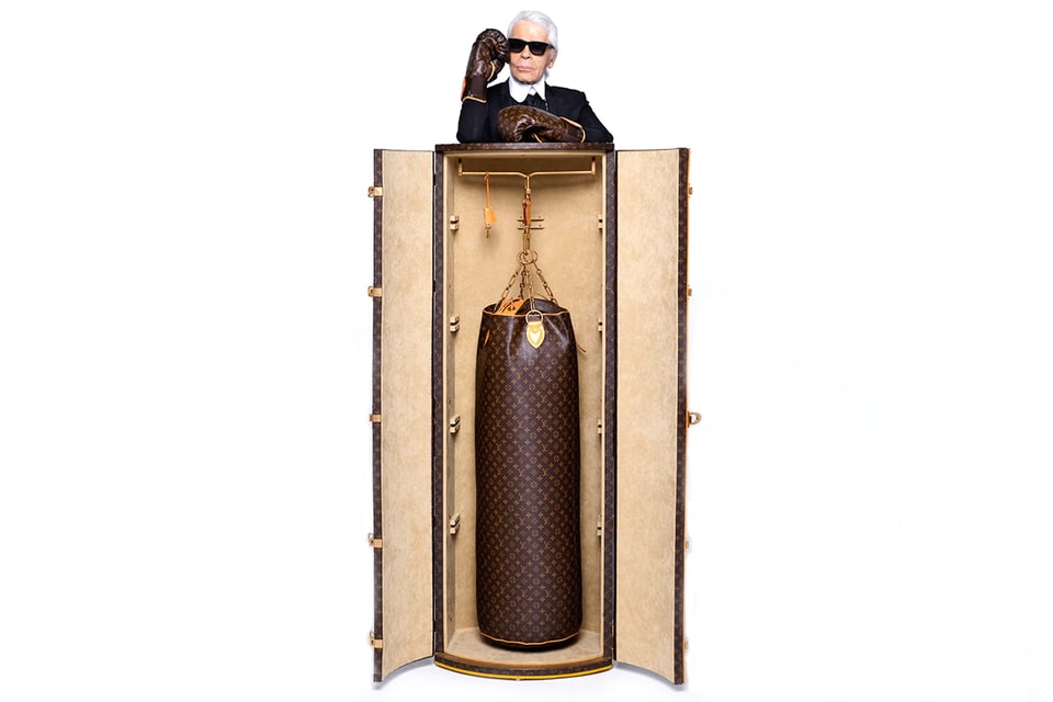 Karl Lagerfeld's Louis Vuitton Punching Bag Is a TKO