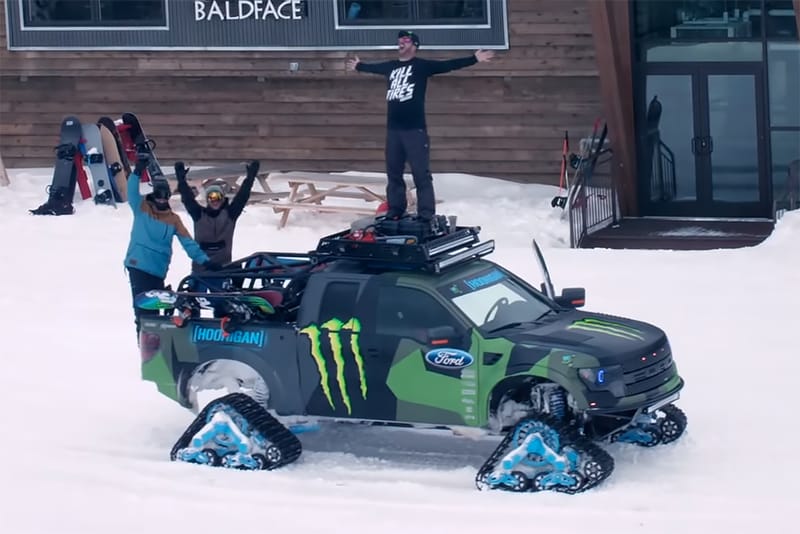 Ken Block’s Ford F-150 RaptorTRAX Shredfest with Zak Hale & Ethan Deiss