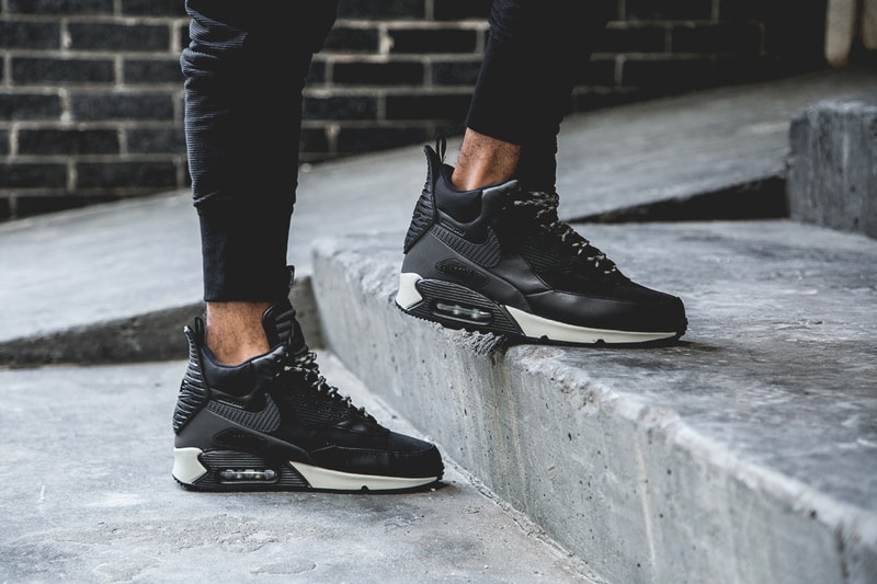 Nike 2014 Air Max 90 Sneakerboot Black/Grey-White