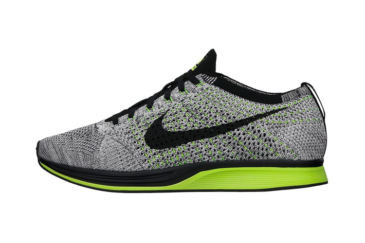 Nike Flyknit Racer Black/Volt/White