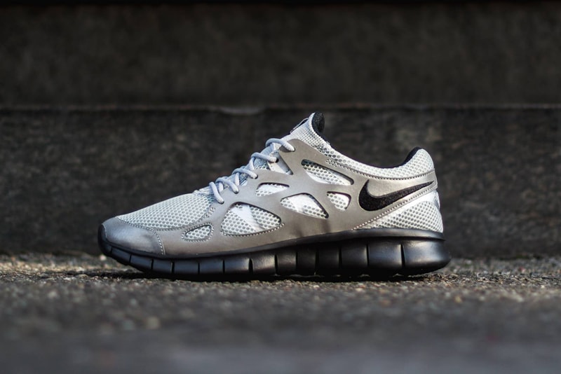 Nike Free Run 2 Metallic Silver/Black