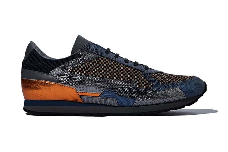 Raf Simons 2014 Fall/Winter Blue Metallic Runners 
