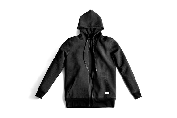 Stampd Black Perforated Neoprene Bomber Jacket and Hoodie