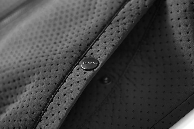 Stampd Black Perforated Neoprene Bomber Jacket and Hoodie