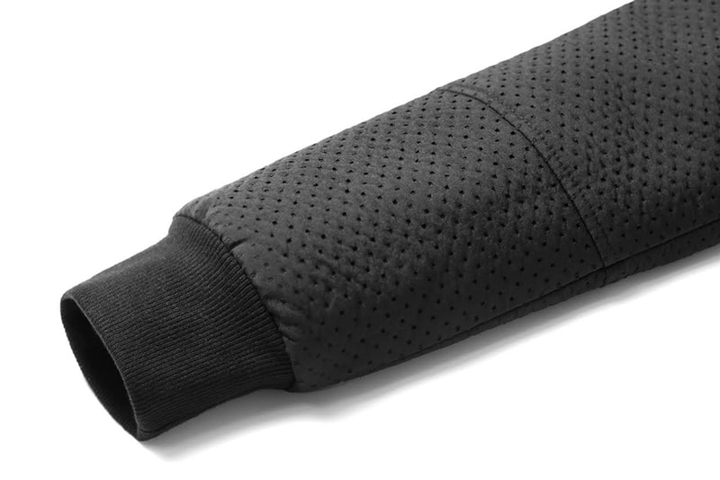 Stampd Black Perforated Neoprene Bomber Jacket and Hoodie