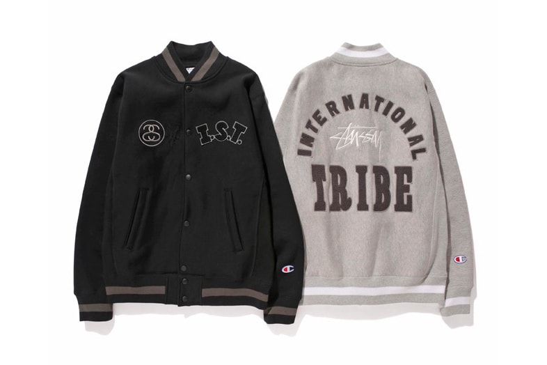 Stussy x Champion Japan 2014 Fall/Winter WINDSTOPPER Reverse Weave "I.S.T." Varsity Jacket