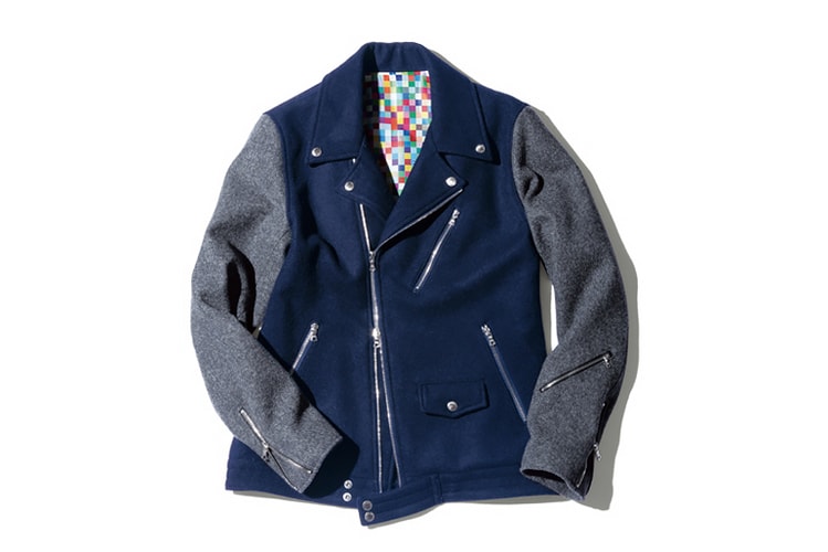 uniform experiment 2014 Fall/Winter Wool Melton Double Riders Blouson