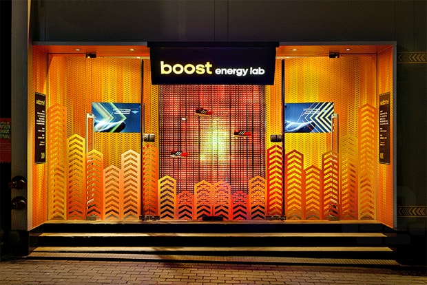 Urbantainer Lights Up adidas Flagship Store with Boost Energy Lab