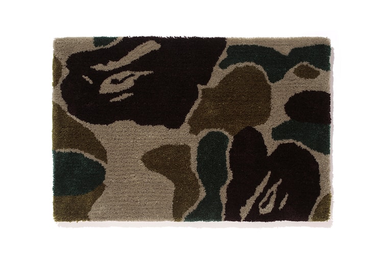 A Bathing Ape BAPE GALLERY KYOTO Exclusive Camo Rug