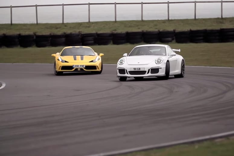 Chris Harris Pits the Ferrari 458 Speciale against the Porsche 911 GT3
