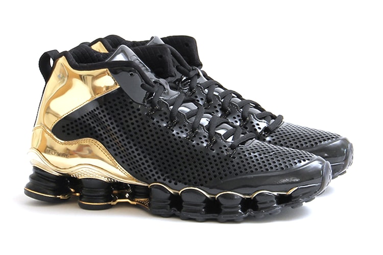 Nike Shox TLX Mid SP Black/Black-Metallic Gold