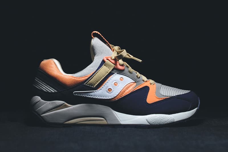 Sneaker Shoes Saucony Grid 9000 Womens Orange Saucony Progrid
