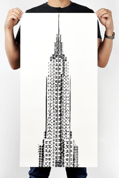 Thomas Yang Makes Illustrations Using Bicycle Tire Tracks