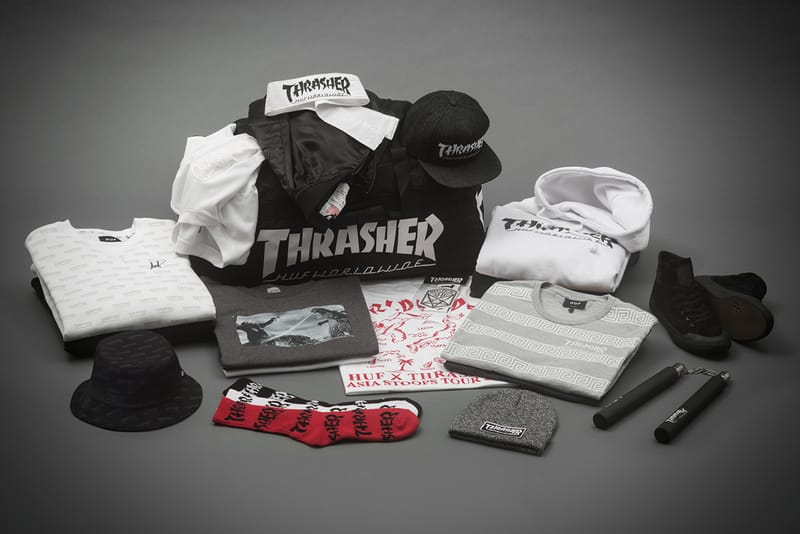 huf x thrasher asia tour hoodie