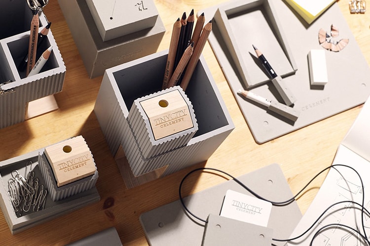 Tripleliving Constructs a Miniature City Stationary Series from Soft Concrete