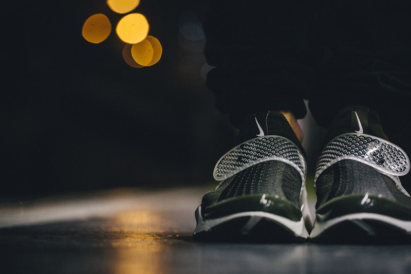 A Closer Look at the fragment design x Nike Sock Dart "Dark Loden"