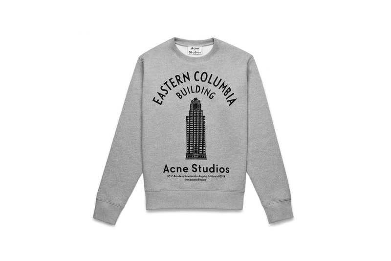 Acne Studios Celebrates Its One-Year West Coast Anniversary with Art Deco-Inspired Sweatshirts