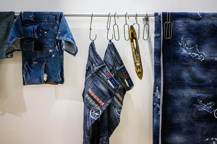 CLOT x DENIM BY VANQUISH & FRAGMENT "RGB Pattern" Washed Jeans