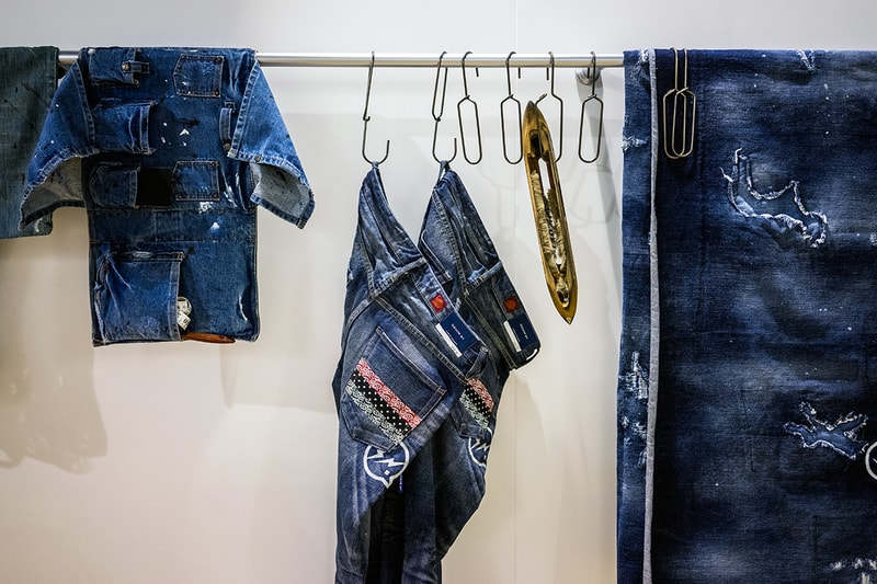 CLOT x DENIM BY VANQUISH & FRAGMENT "RGB Pattern" Washed Jeans