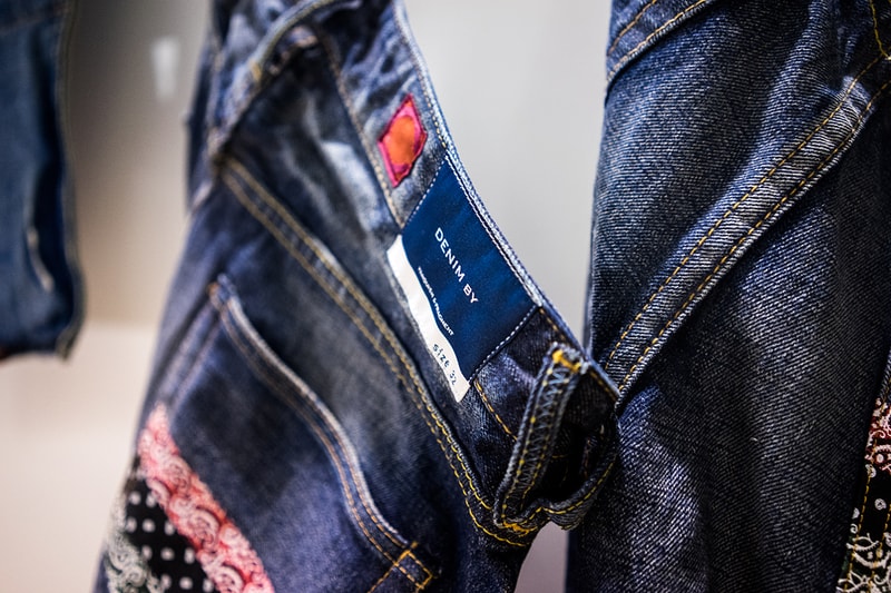 CLOT x DENIM BY VANQUISH & FRAGMENT "RGB Pattern" Washed Jeans