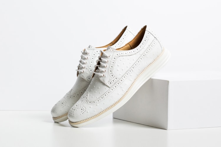 Cole Haan Lunargrand Long Wingtip Ostrich Pack