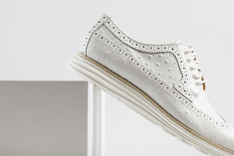Cole Haan Lunargrand Long Wingtip Ostrich Pack
