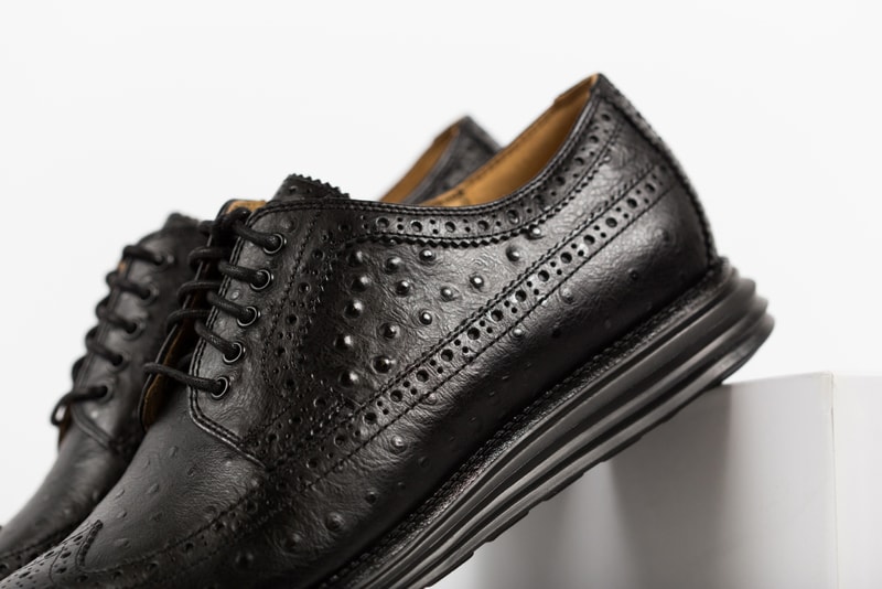 Cole Haan Lunargrand Long Wingtip Ostrich Pack