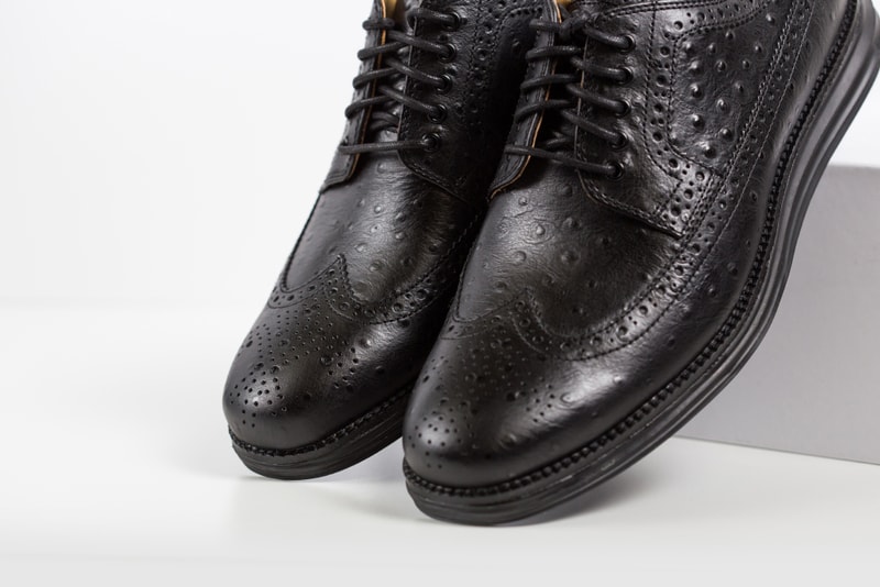 Cole Haan Lunargrand Long Wingtip Ostrich Pack