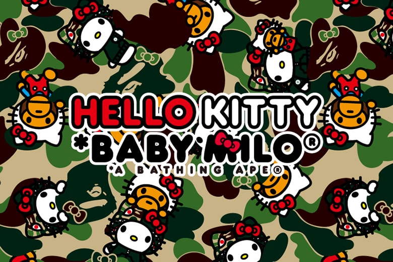 hello kitty bape backpack BABY MILO STORE Baby milo Hello Kitty and JuJuBe team up once again to bring you this special BAPE x Sanrio Characters Hello
