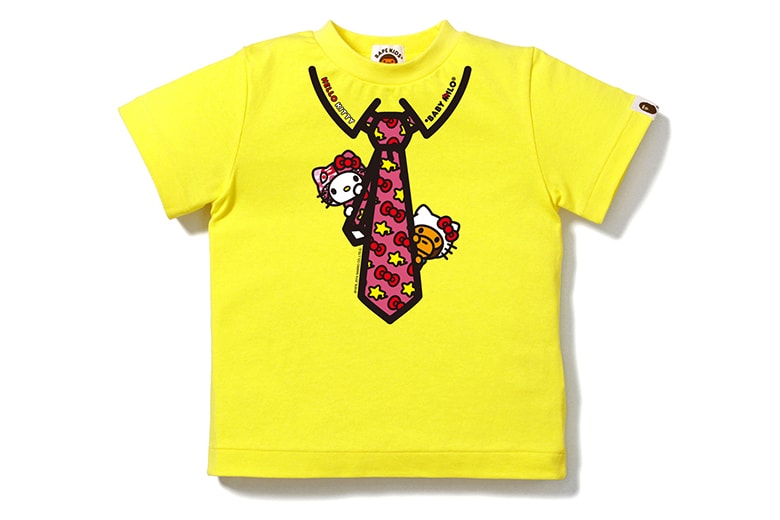 T-shirt A Bathing Ape Hello Kitty Fashion Sanrio, Little monkey