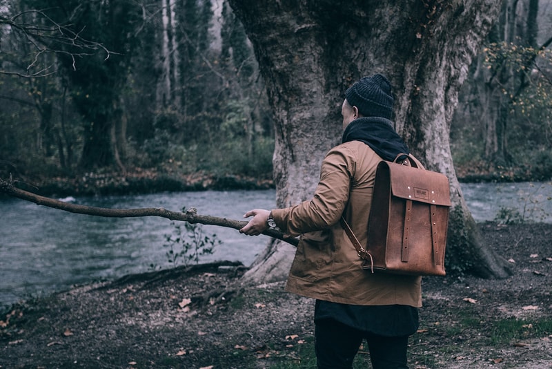 MIFLAND Deluxe Leather Rucksack "Luggage Brown"