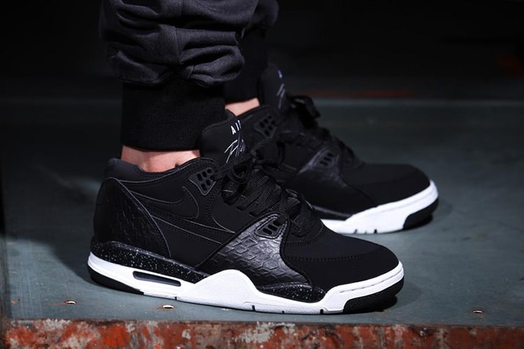 Nike Air Flight '89 "Black Reptile" Black/White-Cool Grey