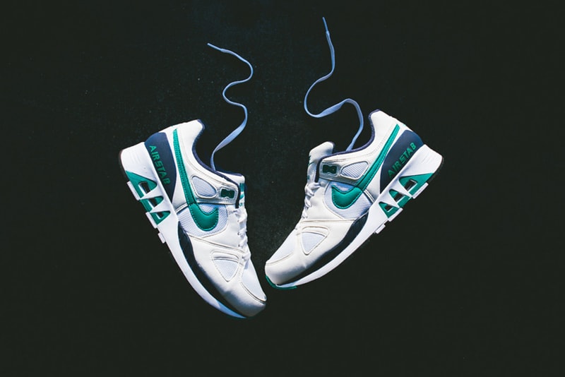 Nike Air Stab White/Emerald Green-Midnight Navy