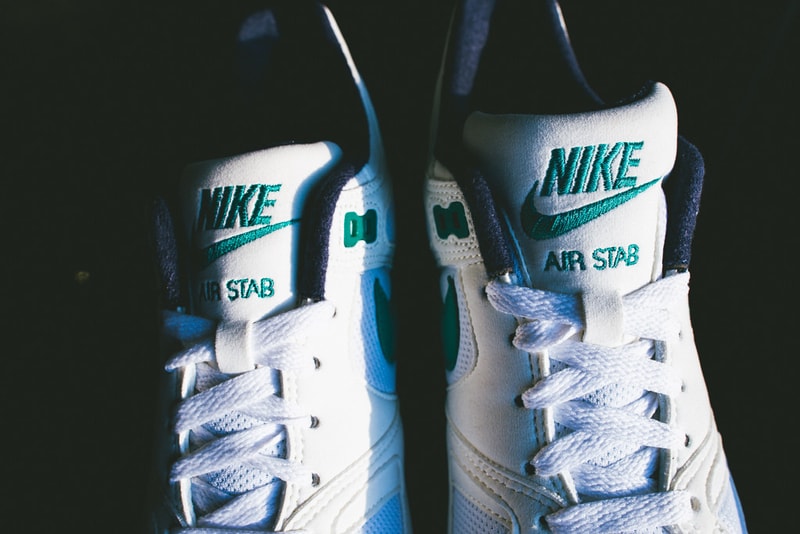 Nike Air Stab White/Emerald Green-Midnight Navy