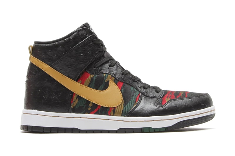 Nike Dunk CMFT PRM QS Black/Flat Gold-Hyper Red-Gorge Green