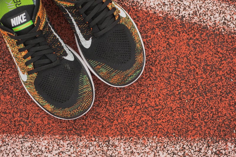 Nike Free 4.0 Flyknit Poison Green/Total Orange