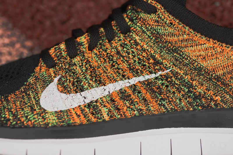 Nike Free 4.0 Flyknit Poison Green/Total Orange