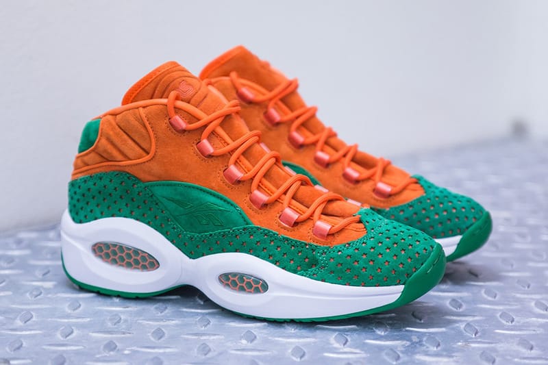 reebok question mid orange